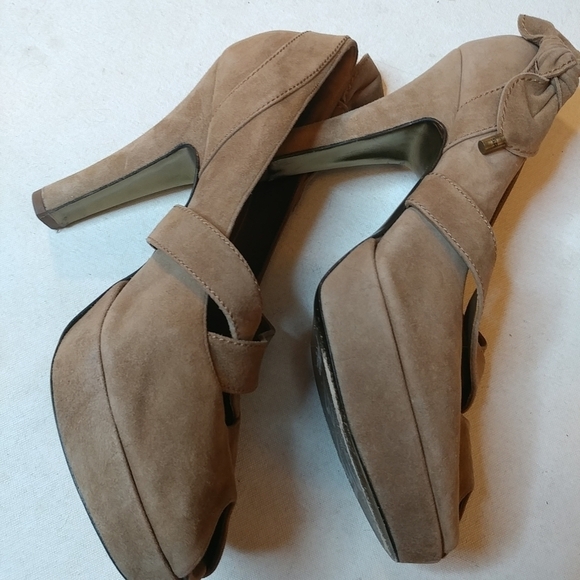 SONIA RYKIEL PARIS GREY HIGH HEEL suede platform - Picture 8 of 8